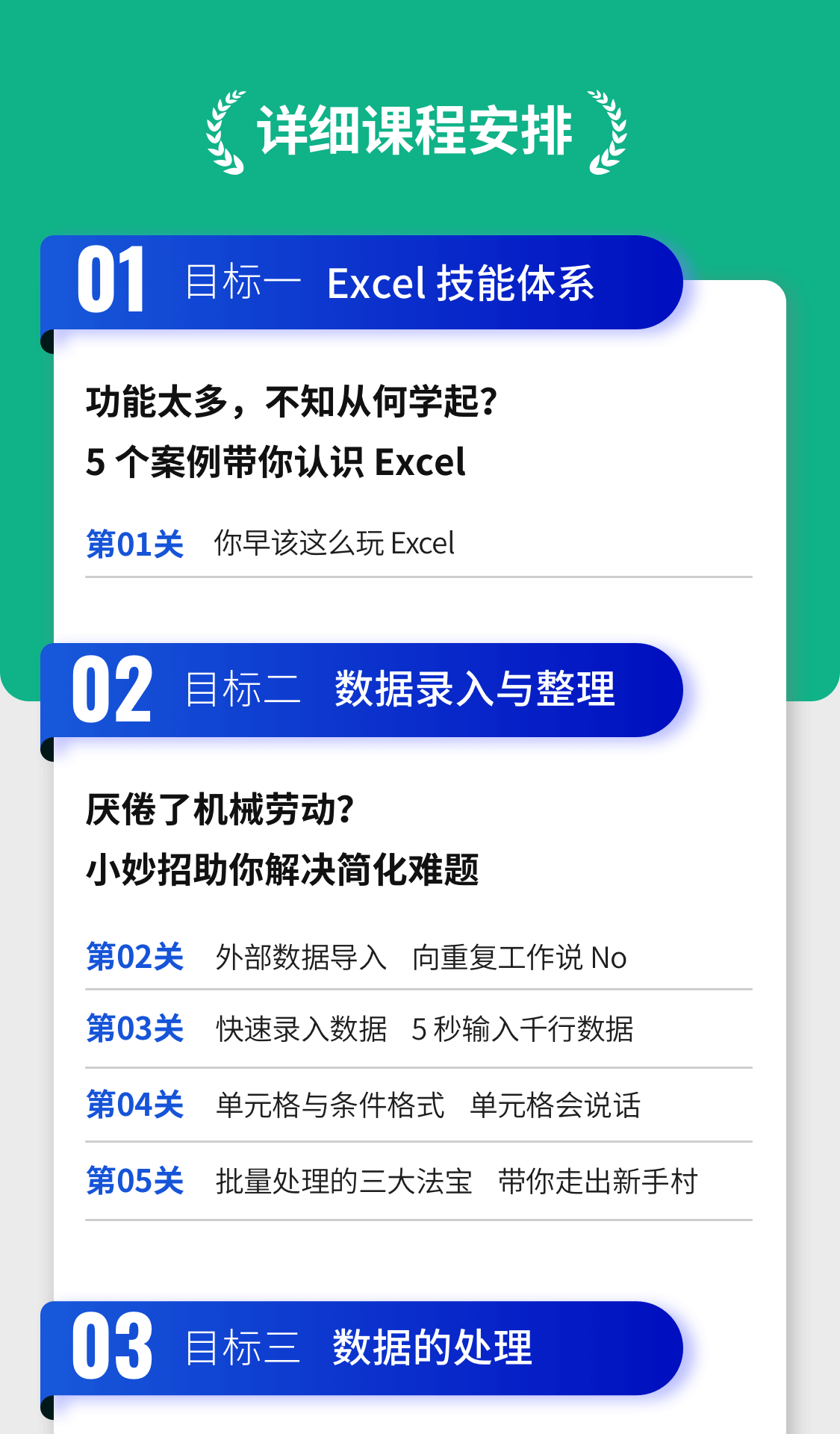 办公必备！Excel小白蜕变大神全程精品课