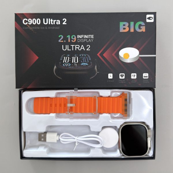 小狮C900Ultra2智能手表华强北s9ultra2心率血压健康运动手表 - 图片 3