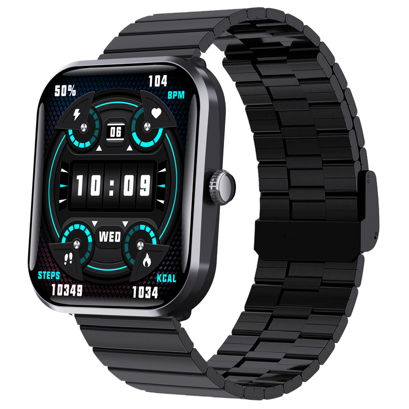 小狮F96手环SOS报警心率血压体温蓝牙通话无创测血糖AI智能手表 - 图片 10