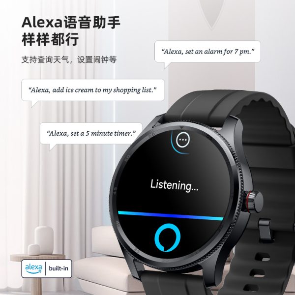 小狮IDW23蓝牙通话语音助手运动健康心率血氧监测智能手表 - 图片 3