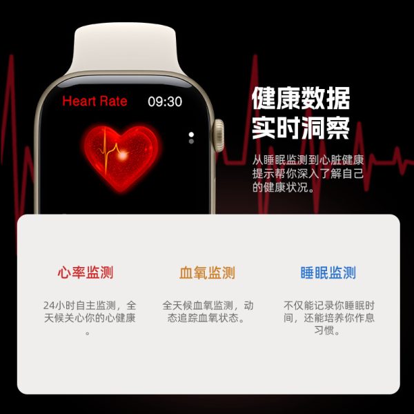 小兔智能手表Amoled屏S10蓝牙长续航大内存灵动岛双支付运动手表 - 图片 4
